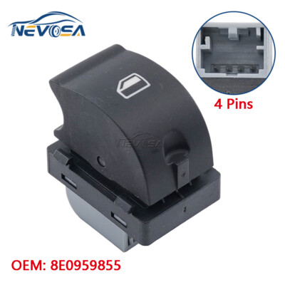 Electric Power Window Switch Passenger Side For Audi A4 B6 2003-2008 8ED959855 