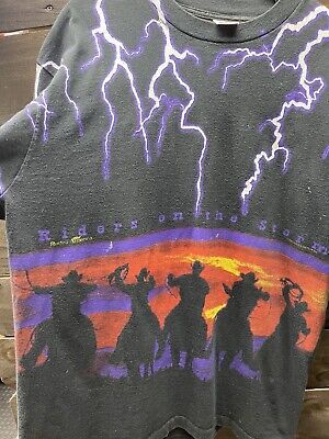 Vintage 90s Riders On The Storm Lighting AOP Men
