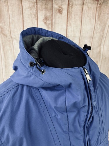 NAPAPIJRI Mens Small Fleece Lined Rain Forest Zip Jacket Smock Taped Seams Blue - Picture 10 of 24