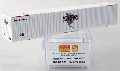 Contenedor corrugado escala N 53' - National Fast Freight #031060 - MTL #46900101 | Zustand: New