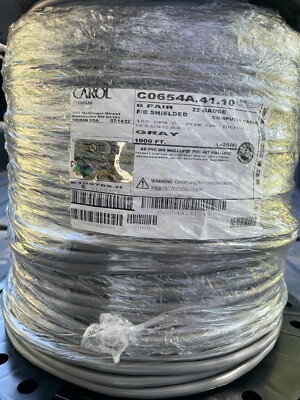 C0654A.41.10 Multipair Cable, Shielded, 6 Pair, 22 AWG, 1000 ft, 305 m