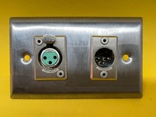 XLR Male  Female Wall Plate Switchcraft Free Shipping