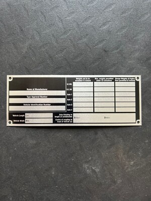 Dublin Bus Atha Cliath Volvo Olympian 95-D-210 RH210 Chassis Body Plate Badge