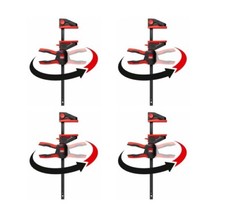 Image of BESSEY 300mm One-Handed Clamp With Rotating Handle Grip - 4 per Pack - EZ360-30