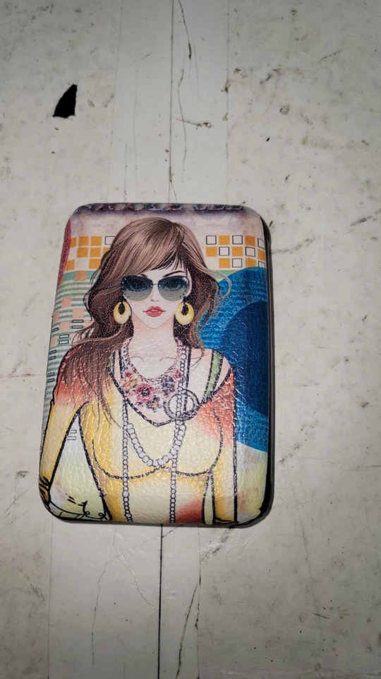 Accordion Credit Card ID Holder Wallet - travel case fashion girl  print - Image 2 of 3