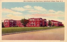 MEN'S DORMITORY AND FIELD HOUSE, AGRICULTURAL COLLEGE, FARGO, N.D.