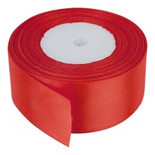 25 Metres DOUBLE SIDED Satin Ribbon Full Rolls 10mm 23mm 25mm 40mm Widths Gifts
