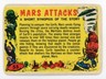 1962 Topps MARS ATTACKS Checklist #55 Bubbles Inc Marked