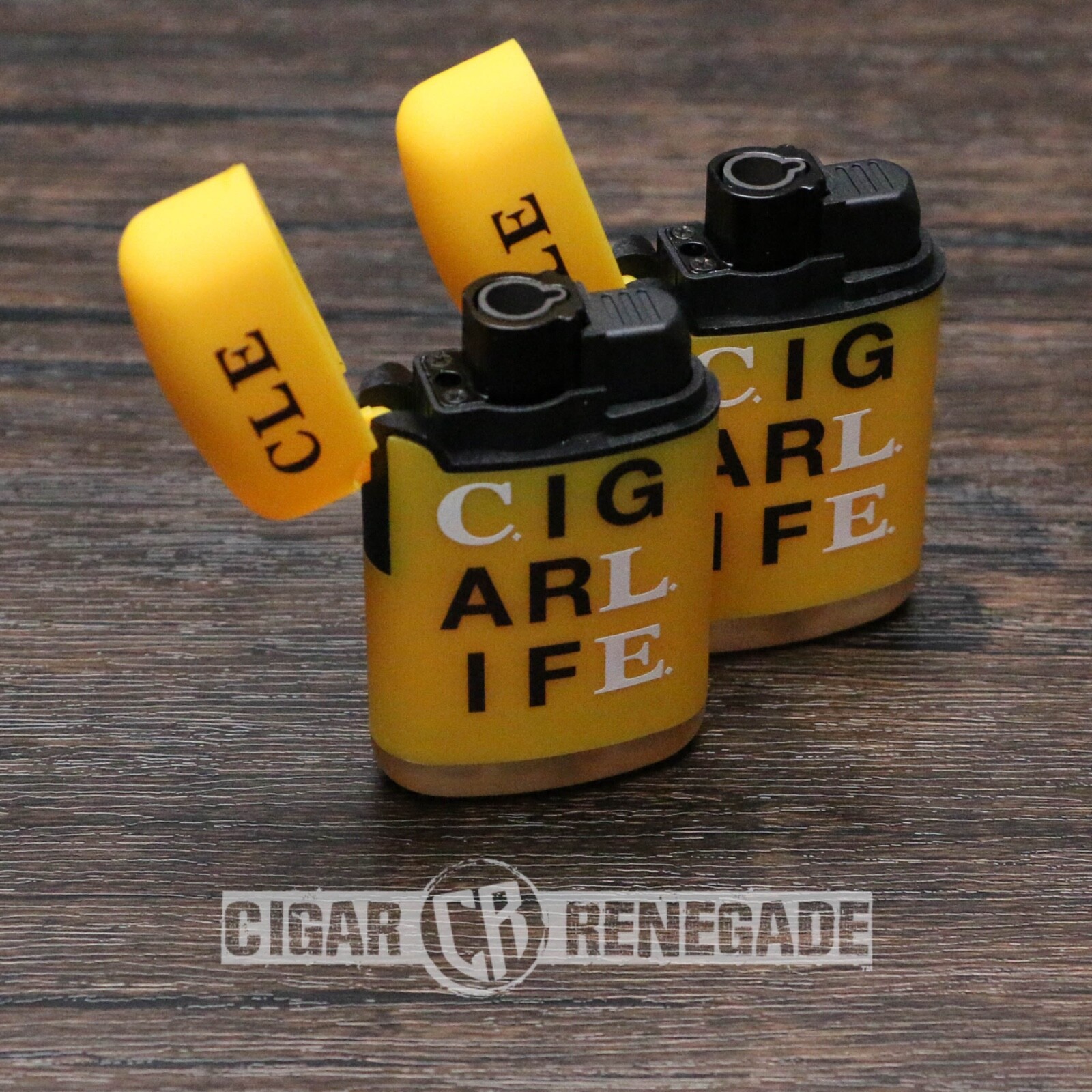CLE Single Flame Adjustable Refillable Cigar Torch Lighter - 2 Pack
