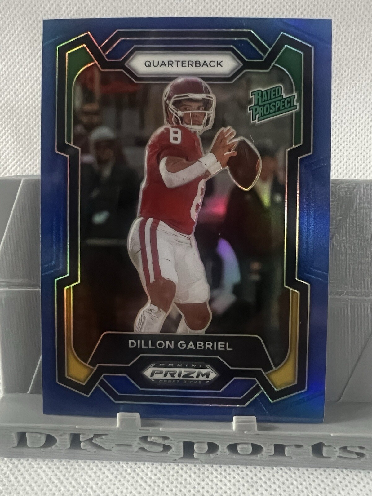 2024 Panini Prizm Draft DILLON GABRIEL Rated Prospect BLUE /199 Oregon #19