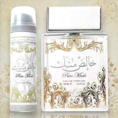 Original Lattafa Pure Musk Eau de Parfum 100 ml   Authentisch + hochwertig+Spray