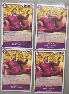 One Piece English 4x playset of OP06-071 Gild Tesoro | eBay
