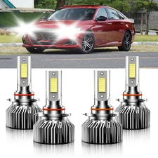 For Honda Accord 1990-2012 LED Headlight Bulbs High Low Beam 9005 9006 White