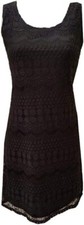 Nwt Womens Tiana B. Black Lace Sleeveless Dress Size S Small