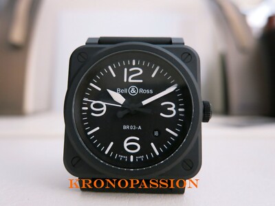 カ*テ様 ベル＆ロス BR03A-BL-CE/SRB Black Matte 4 BR-03 Black Matte