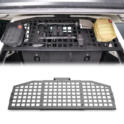 Rear Roll Bar Molle Panel Storage Panel For 2018-2025 jeep wrangler JL 4 door