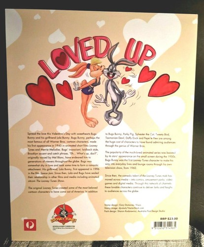 LOONEY TUNES Bugs Bunny Loved Up Stamp Pack Australia 2019 Sheet of 40 - Picture 4 of 4