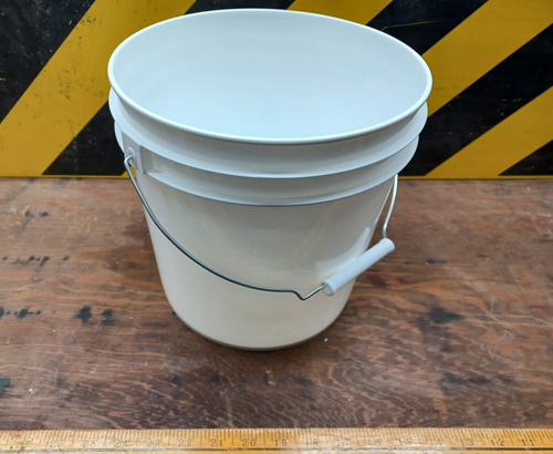 2 Gallon Food Grade White Bucket Free Shipping - Picture 2 of 5