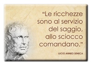 Magnete Frigo Aforismi Frasi Celebri Famose Citazioni Lucio Anneo Seneca Ebay