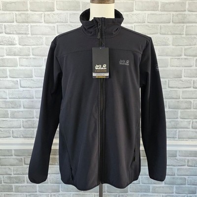 Jack Wolfskin Stormlock Tech Shell Jacket Gorpcore Black Hiking Coat NEW XXL