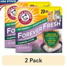 Clumping Cat Litter Lavender Scent Odor Control Dust Free 20 lb Multi-Cat New