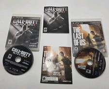 2 Ps3 Games COD Black Ops 2 and The Last Of Us Untested AS IS Manual & Insert