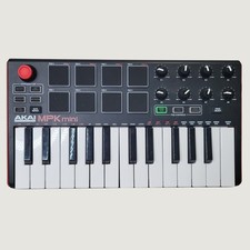 Akai Professional MPK Mini MKII 25-Key USB MIDI Controller Keyboard Black Red