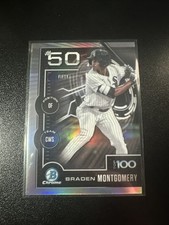2025 Bowman Baseball Scouts Top 100 Braden Montgomery #50 BTP-50 White Sox SP