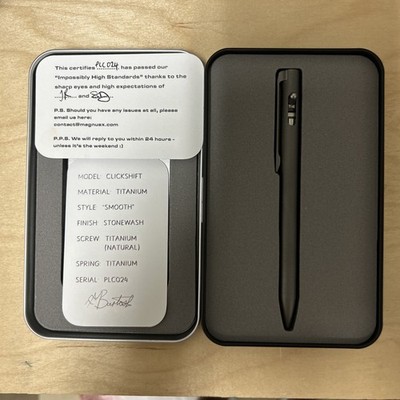 MAGNUS- RARE CUSTOM CLICKSHIFT STONEWASH TITANIUM PEN- NEW | eBay