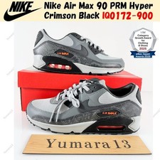 Nike Air Max 90 PRM Hyper Crimson Black IQ0172-900 Men's Size