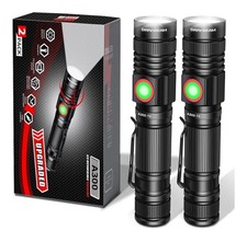 Flashlights Rechargeable USB 2000 High Lumens, Small and Bright Pocket...