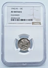 1942/41 Mercury Silver 10c Dime NGC XF Details Cleaned - C150