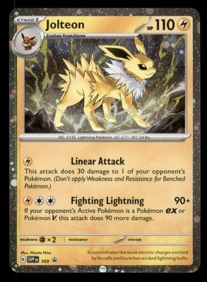 Jolteon - (Cosmos Holo) 169 SV: Scarlet & Violet Promo Cards Holo Pokemon TCG -E