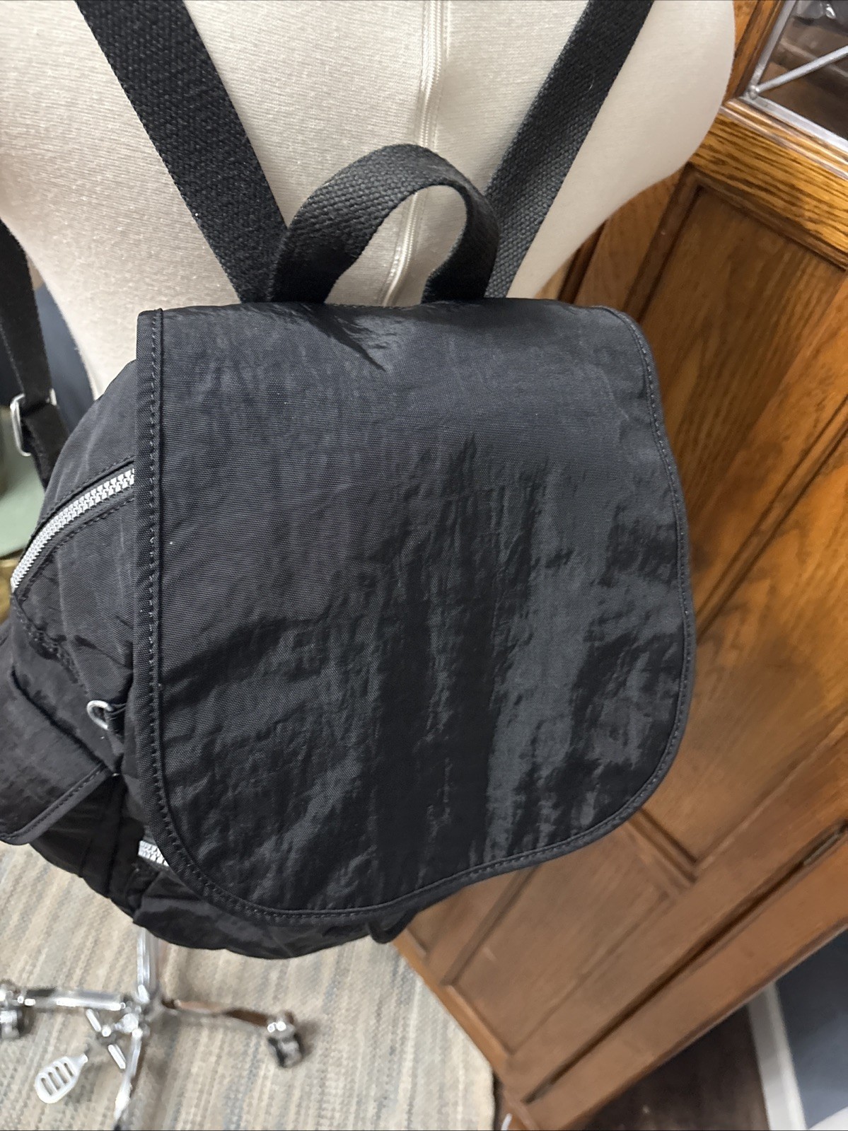 Kipling City Pack Black  Backpack No Monkey Charm - image 4