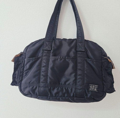 #ad PORTER Yoshida Tanker Mini Duffle Bag Boston BLACK Japan Authentic $185.00