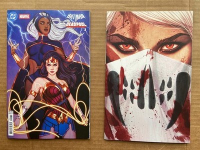JENNY FRISON Comics BATMAN DEADPOOL #1 WONDER WOMAN STORM VARIANT, SIKTC Die Cut