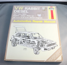 Haynes Repair Manual 77 To 84 Vw Rabbit Jetta Pickup Diesel 90 97 Diesel