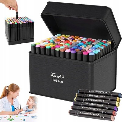 120 Alkohol Marker Set Dual Tips Quick Drying Permanent Marker Filzstifte Marker