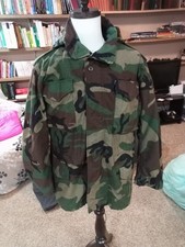 Vintage US Military M-65 Field Jacket Woodland Camo Medium Regular John Ownbey
