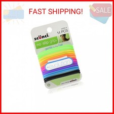 Scunci The Evolution No Slip Grip Hair Ties Assorted Color - 14 CT