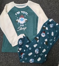 Size 4T "I'M YETI FOR SLEEP" Fleece Pajama/lounge 2pc Set Brand New W Tags