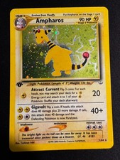 1st Edition Ampharos 1/64 Holo Rare  Pokemon Card WOTC Neo Revelation