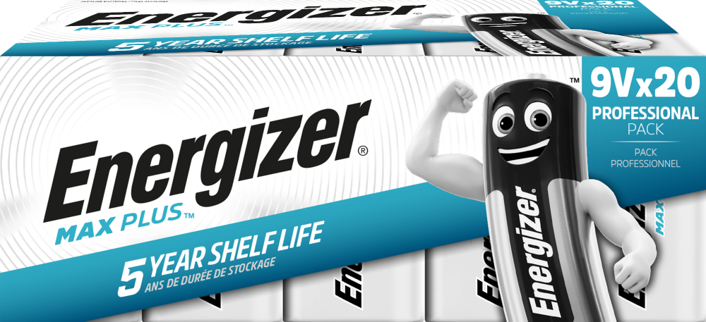 Energizer Battery Max Plus Max Plus 9V 6Lr61 Alkaline 9 V Pack Of 20 - Image 4