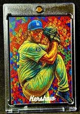 Clayton Kershaw 2025 Anime Sport Manga Swag Cartoon Stained Glass - LA Dodgers