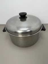Vollrath Tri Ply 18-8 Stainless Steel Stock Pot Sauce Pan Approx 4 Quarts Vtg