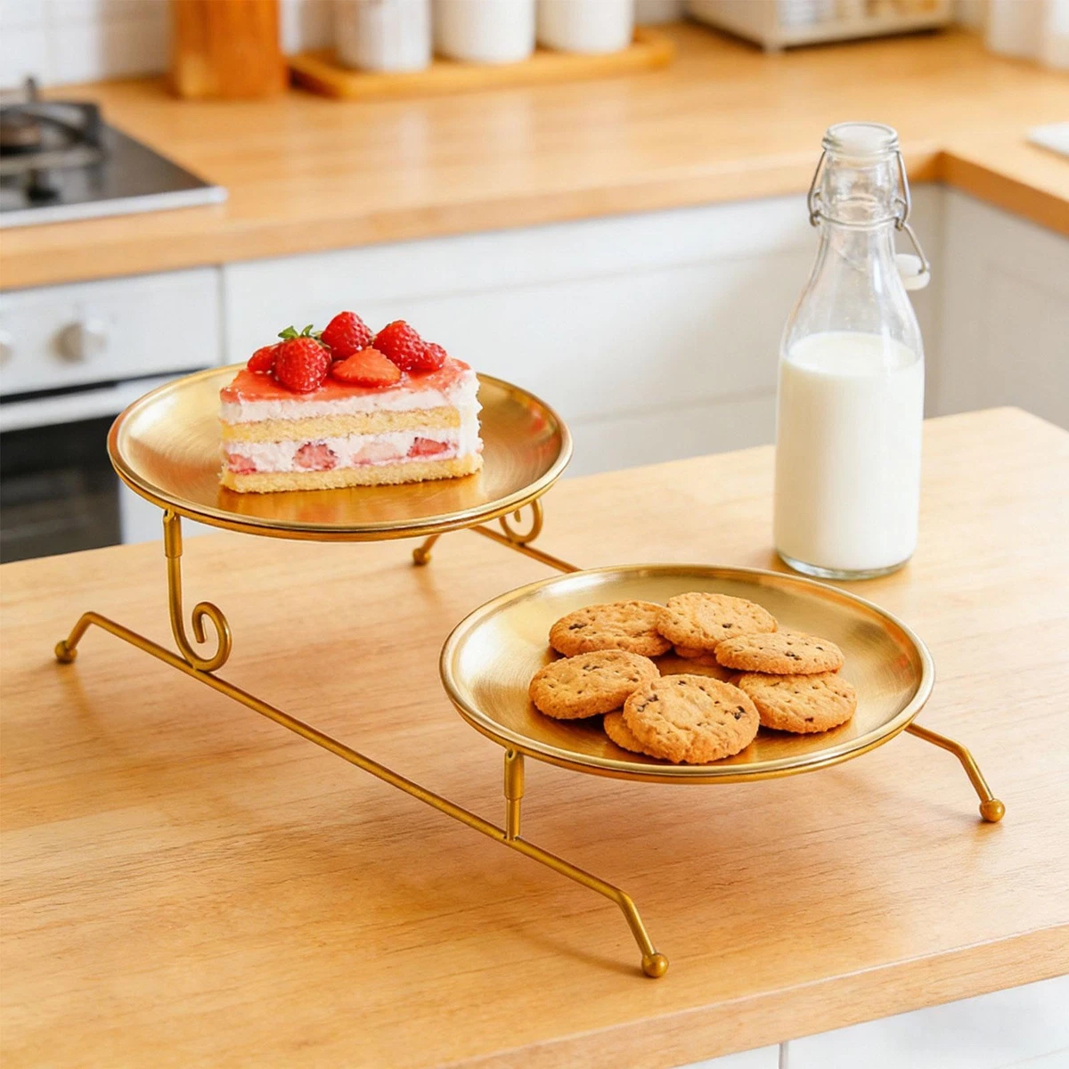 STELLARI Hoe Essential – Soporte de adera para cupcakes de tres
