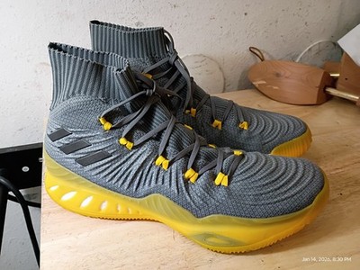 Adidas Crazy Explosive 2017 Primeknit Grey Yellow Basketball CQ1396 Size 12.5