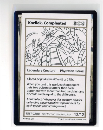 MtG MB2 Kozilek, komplette Spieltestkarte - Bild 1 von 2
