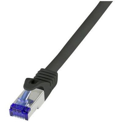LogiLink C6A113S RJ45 USB Cable Cat 6A S/FTP 20.00m Black 1pc