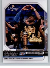 2025 Panini Instant NBA Finals Oklahoma City Thunder Championship Cards